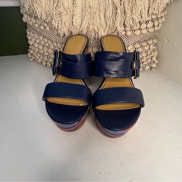 Vintage Nine West Rainbow Platform Heels - Picture 9 of 10